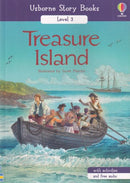 Treasure Island Retold by Mairi Mackinnon, Scott Plumbe (Illustrator) (Usborne Story Books Level 3)