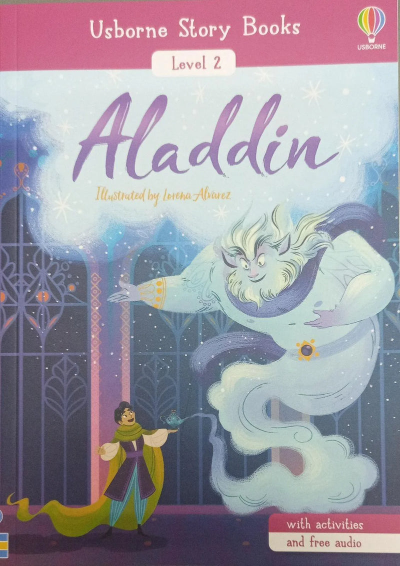 Aladdin Retold by Laura Cowan, Lorena Alvarez (Illustrator) (Usborne Story Books Level 2)