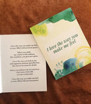 'I love the way you make me feel' card