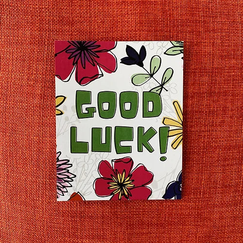 LyfLyn Cards: Good Luck Flowers Card